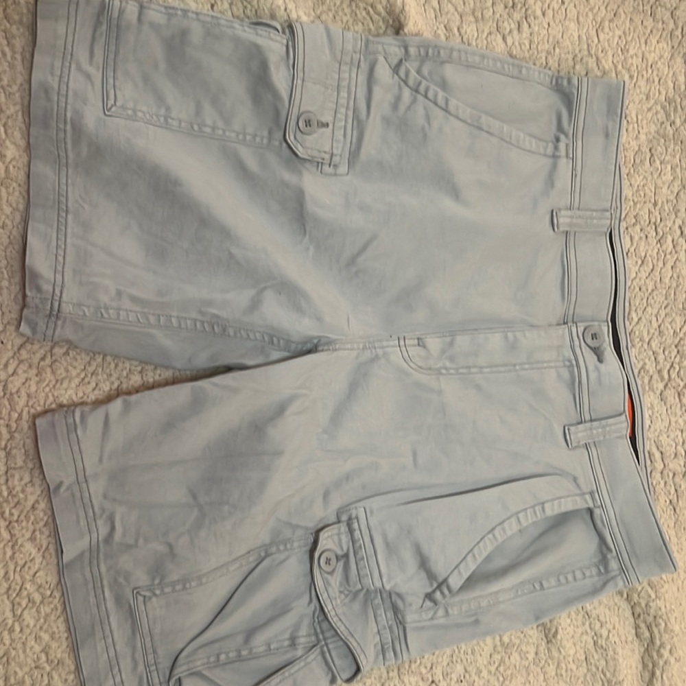 Khaki cargo shorts